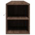 Mueble de TV de pared con luz LED marrón roble 180x31x39,5