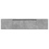 Mueble de TV de pared con luz LED gris hormigón 180x31x39,5