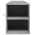 Mueble de TV de pared con luz LED gris hormigón 180x31x39,5