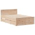Cama con cabecero sin colchón madera maciza de pino 120x190