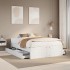 Estructura de cama sin colchón madera de pino blanca 140x200