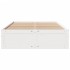 Estructura de cama sin colchón madera de pino blanca 140x200