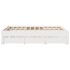 Estructura de cama sin colchón madera de pino blanca 140x200