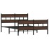 Estructura de cama con cabecero y pie sin colchón 140x190