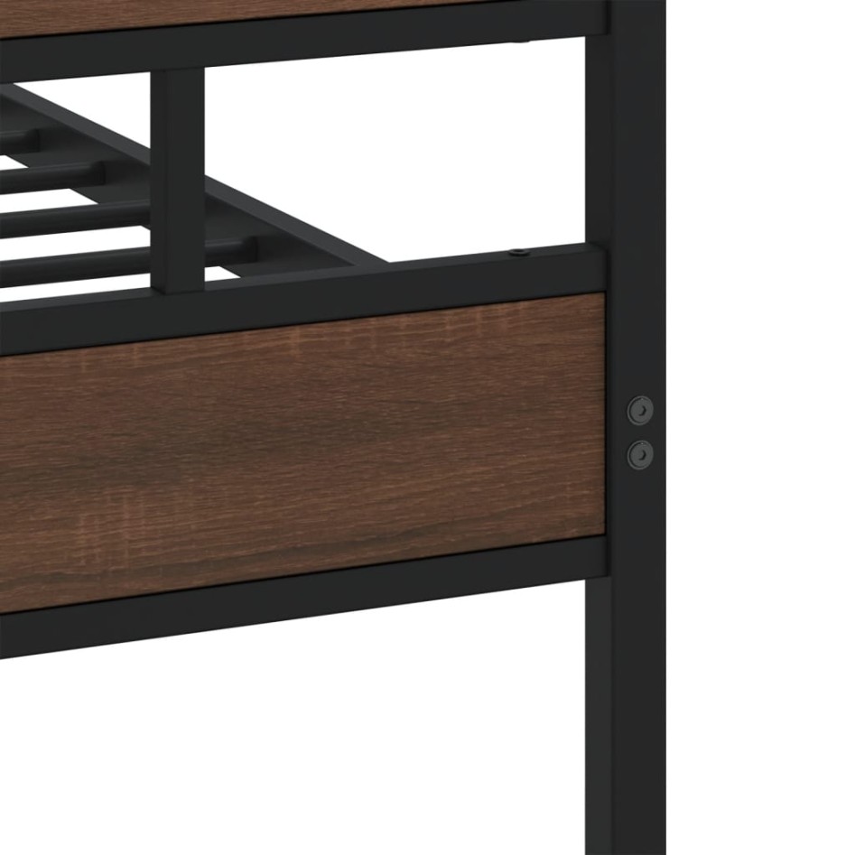 Estructura de cama con cabecero y pie sin colchón 140x190