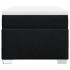 Cama box spring con colchón tela negro 90x190