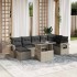 Set de sofás de jardín 8 pzas y cojines ratán sintético