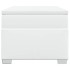 Cama box spring con colchón cuero sintético blanco 90x190
