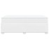 Cama box spring con colchón cuero sintético blanco 120x190