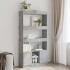 Aparador alto madera de ingeniería gris hormigón 92x33x180