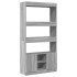 Aparador alto madera de ingeniería gris Sonoma 92x33x180