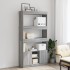 Aparador alto madera de ingeniería gris Sonoma 92x33x180