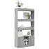 Aparador alto madera de ingeniería gris Sonoma 92x33x180
