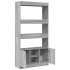 Aparador alto madera de ingeniería gris Sonoma 92x33x180