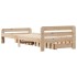Estructura de cama sin colchón madera maciza pino 75x190