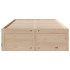 Cama sin colchón con cajones madera maciza de pino 120x200