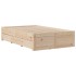 Cama sin colchón con cajones madera maciza de pino 120x200