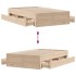 Cama sin colchón con cajones madera maciza de pino 120x200