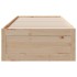 Cama sin colchón con cajones madera maciza de pino 90x200