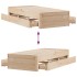 Cama sin colchón con cajones madera maciza de pino 90x200