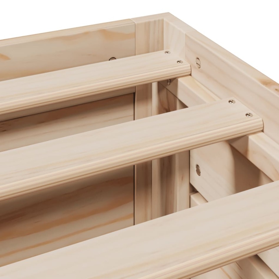 Cama sin colchón con cajones madera maciza de pino 90x200