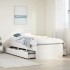 Cama sin colchón con cajones madera de pino blanco 90x190