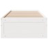 Cama sin colchón con cajones madera de pino blanco 90x190