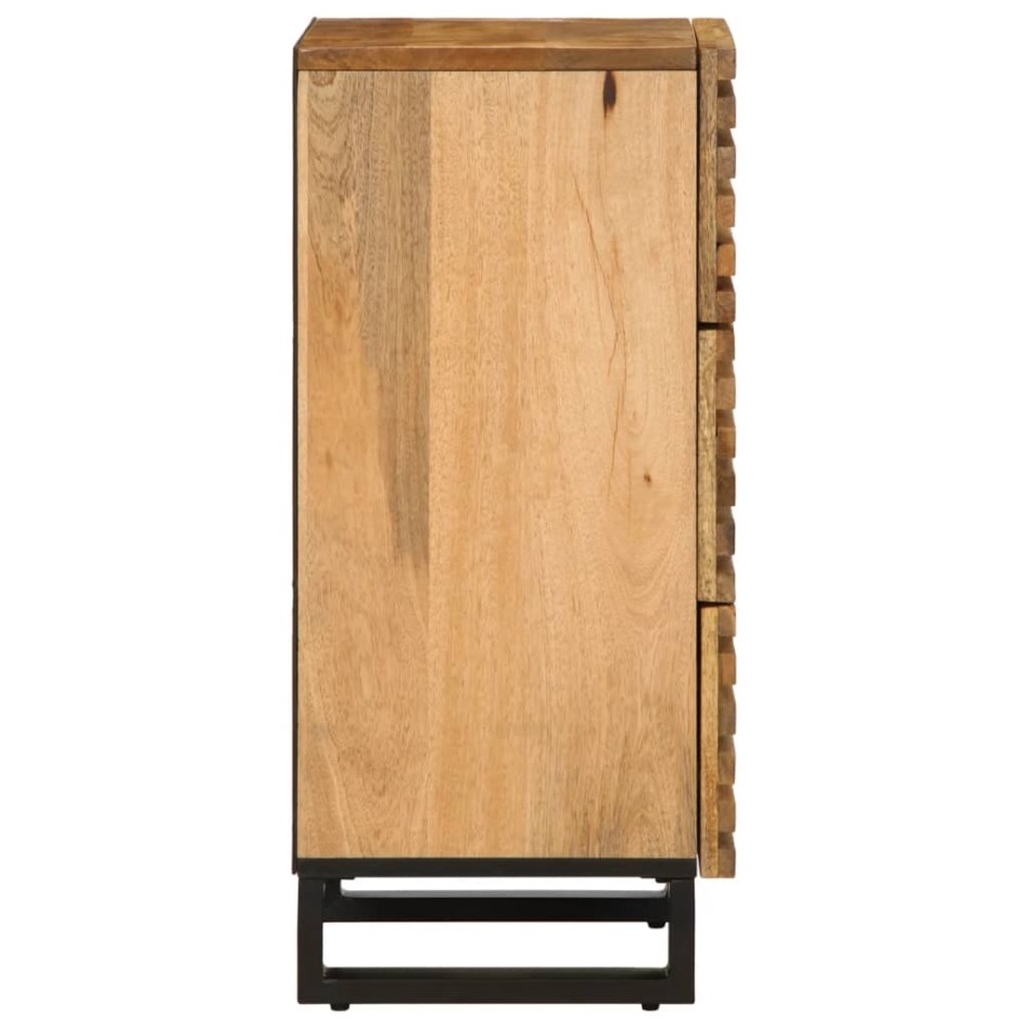 Aparador de madera maciza de mango rugosa 40x34x75