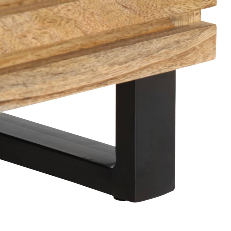 Aparador de madera maciza de mango rugosa 40x34x75