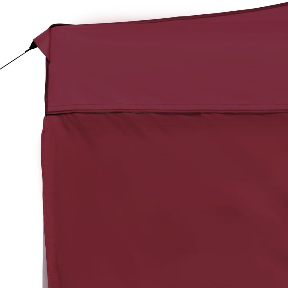 Carpa plegable profesional y paredes aluminio rojo tinto