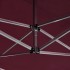 Carpa plegable profesional y paredes aluminio rojo tinto