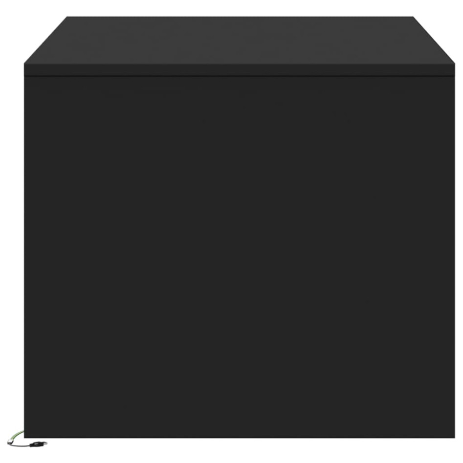 Mesa de centro con luces LED madera de ingeniería