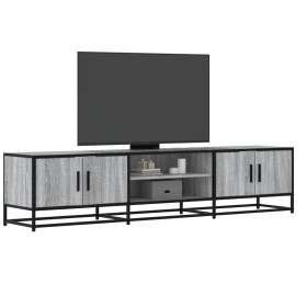 Mueble para TV madera de ingeniería gris Sonoma 180x35x41