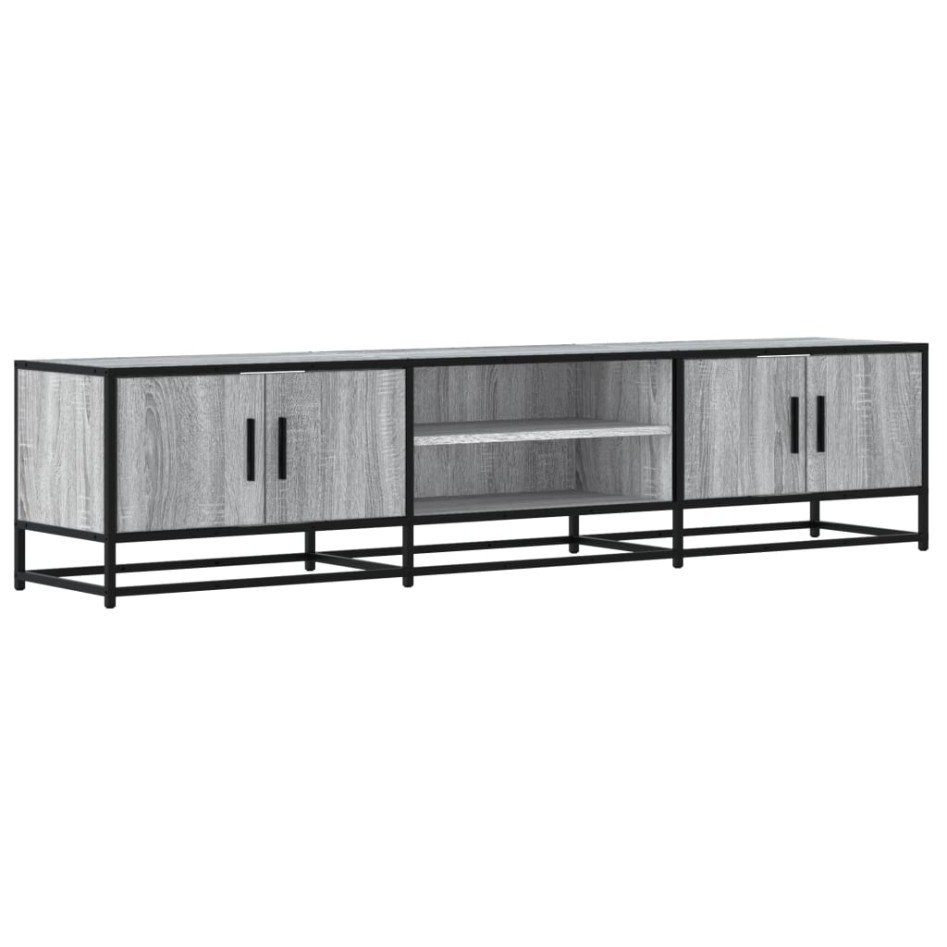 Mueble para TV madera de ingeniería gris Sonoma 180x35x41