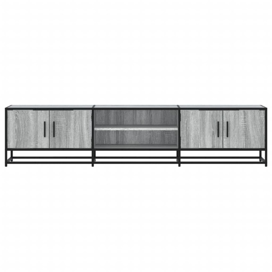 Mueble para TV madera de ingeniería gris Sonoma 180x35x41