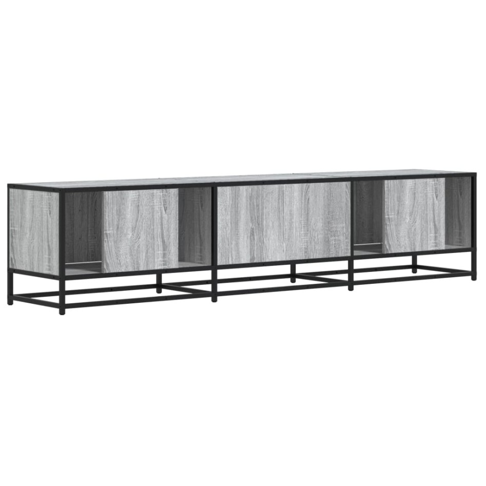 Mueble para TV madera de ingeniería gris Sonoma 180x35x41