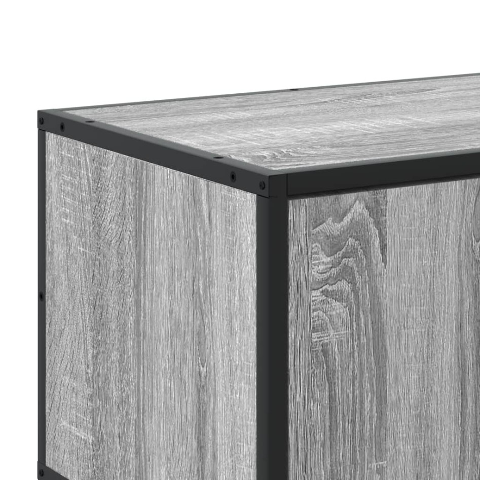 Mueble para TV madera de ingeniería gris Sonoma 180x35x41