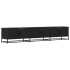 Mueble para TV madera de ingeniería negro 210x35x41