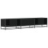 Mueble para TV madera de ingeniería negro 210x35x41