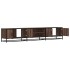 Mueble para TV madera de ingeniería marrón roble 210x35x41