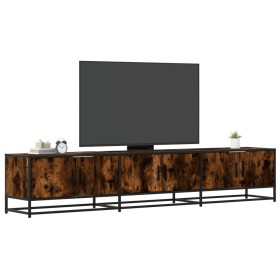 Mueble para TV madera de ingeniería roble ahumado 210x35x41
