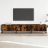 Mueble para TV madera de ingeniería roble ahumado 210x35x41