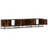 Mueble para TV madera de ingeniería roble ahumado 210x35x41