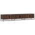 Mueble para TV madera de ingeniería marrón roble 240x35x41