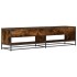 Mueble de TV madera de ingeniería roble ahumado 180,5x40x46