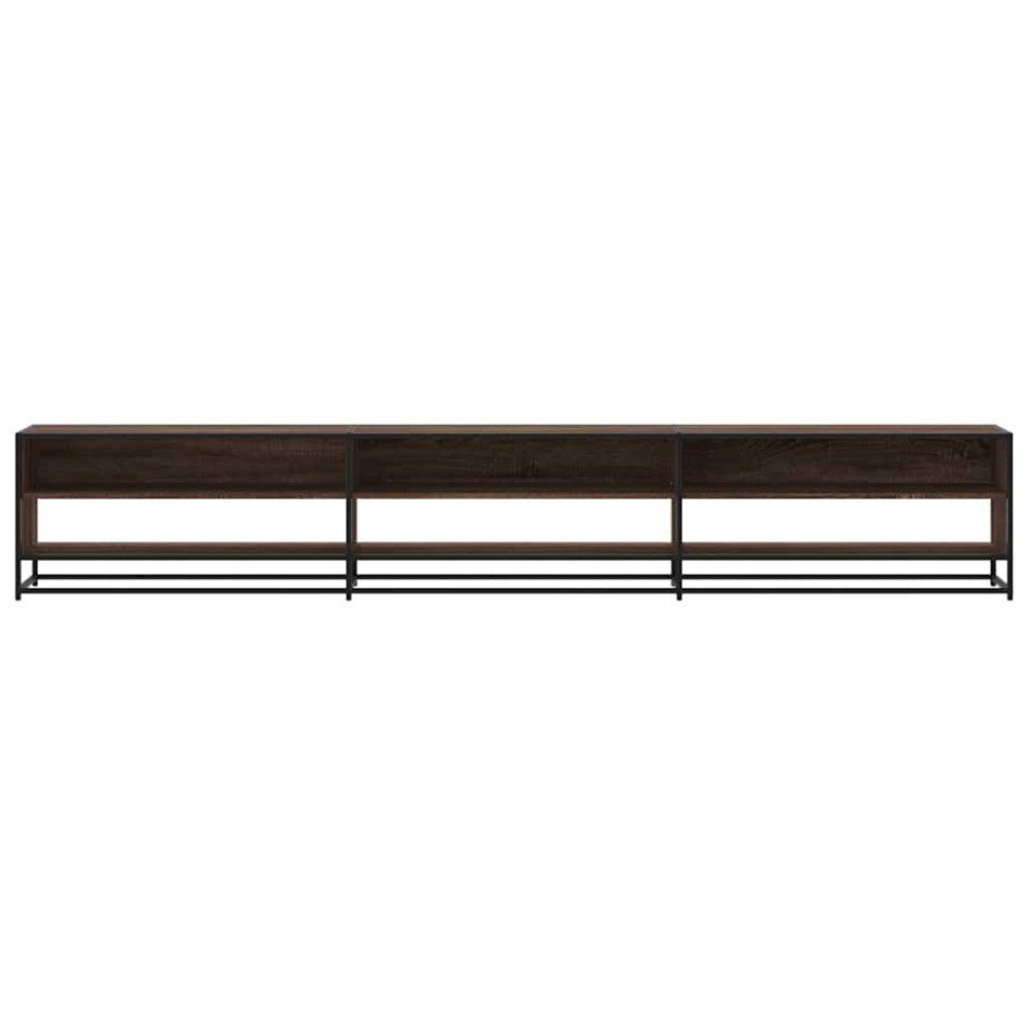 Mueble para TV madera de ingeniería marrón roble 270x40x46