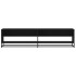 Mueble de TV madera de ingeniería negro 180,5x40x46