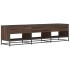 Mueble de TV madera de ingeniería marrón roble 180x40x46