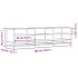 Mueble de TV madera de ingeniería marrón roble 180x40x46