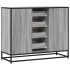 Aparador de madera de ingeniería gris Sonoma 92x35x76